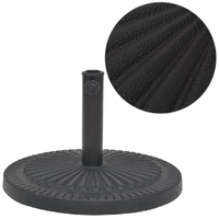 Parasol Base Resin Round Black