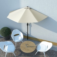 Balcony Parasol with Aluminium Pole 270x135 cm Half