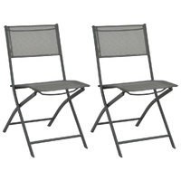 Folding Outdoor Chairs Steel and Textilene