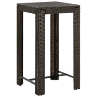 Garden Bar Table Poly Rattan