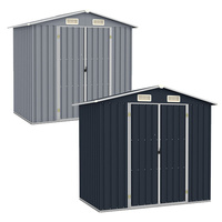 Garden Shed 205x129x183 cm Galvanised Steel