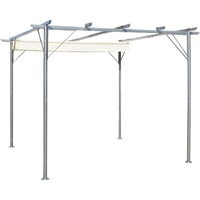 Pergola with Retractable Roof 3x3 m Steel