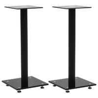 Speaker Stands 2 pcs Tempered Glass Design