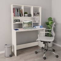 Desk with Shelves 110x45x157 cm Engineered Wood