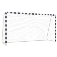 Soccer Goal Metal Black and White