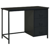 Industrial Desk with Drawers 105x52x75 cm Steel