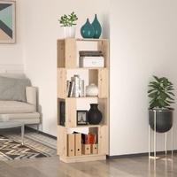 Terrell Book Cabinet/Room Divider 51x25x132 cm Solid Wood Pine