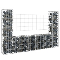 U-shape Gabion Basket with Posts Iron