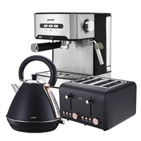 Pronti Toaster, Kettle & Coffee Machine Breakfast Set