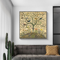 Tree Of Life Black Frame Canvas Wall Art