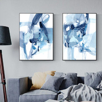 Saturday Night 2 Sets Black Frame Canvas Wall Art