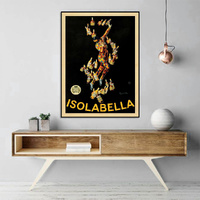 Isolabella Black Frame Canvas Wall Art