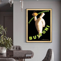 Buitoni Black Frame Canvas Wall Art