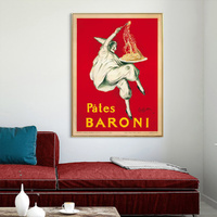 Pates Baroni Pasta Gold Frame Canvas Wall Art