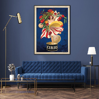 Cirio By Leonetto Cappiello Black Frame Canvas Wall Art