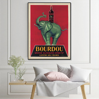 Bourdou Black Frame Canvas Wall Art