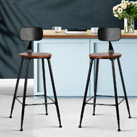 Vintage Industrial Bar Stool Retro Barstools Dining Chairs Kitchen