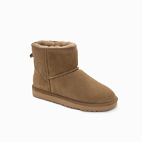 Ugg Boots Genuine Australian Sheepskin Unisex Mini Classic Suede (Olive)