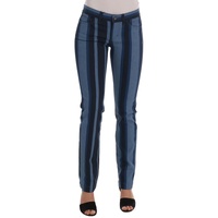 Blue Striped Cotton Stretch Denim Jeans - Dolce & Gabbana Women