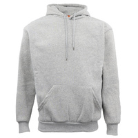 Adult Unisex Men's Basic Plain Hoodie Pullover Sweater Sweatshirt Jumper XS-8XL, Light Grey