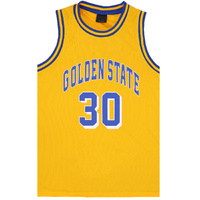 Kid's Basketball Jersey Tank Boys Sports T Shirt Tee Singlet Tops Los Angeles, Yellow - Golen State 30