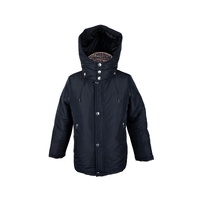 Black Aquascutum Jacket with Removable Hood and Tartan Lining