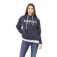 Front Logo Long Sleeve Fleece Hoodie with Maxi Front Pocket