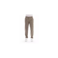 Front Zipper and Button Closure Chino Trousers