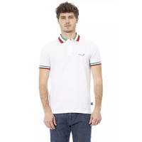 Embroidered Tricolor Collar Polo Shirt