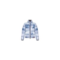 Love Moschino High Collar Down Jacket with Zip Closure