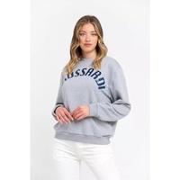 Oversized Round-neck Sweatshirt with Maxi Lettering