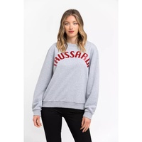 Oversized Round-neck Sweatshirt with Maxi Lettering