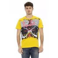 Front Print Short Sleeve T-shirt with Round Neck