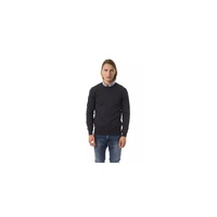 Embroidered Crew Neck Sweater made from Extrafine Wool Merinos Fabric