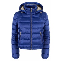 Yes Zee Short Down Jacket with Zip Closure and Hood