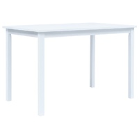 Dining Table 114x71x75 cm Solid Rubber Wood