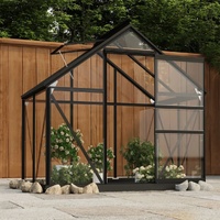 Glass Greenhouse Anthracite Aluminium