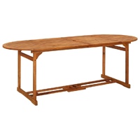 Garden Dining Table Solid Wood Acacia