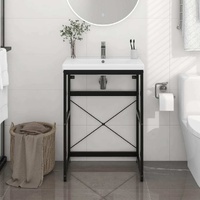 Bathroom Washbasin Frame Black Iron