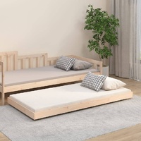 Bed Frame 92x187 cm Solid Pine Wood Single Size