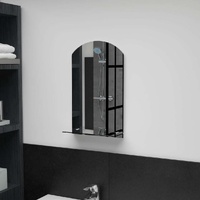 Wall Mirror with Shelf Tempered Glass