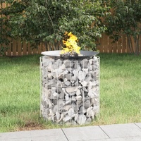 Gabion Fire Pit Galvanised Iron