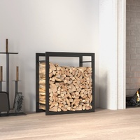 Firewood Rack Matt Black Steel