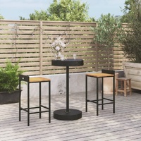 Garden Bar Set Poly Rattan&Solid Wood Acacia