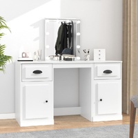 Dressing Table with LED 130x50x132.5 cm