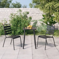 Garden Dining Set Anthracite Steel