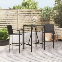 Garden Bar Set Poly Rattan