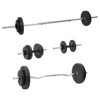 Barbell and Dumbbell with Plates