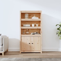 Highboard 80x35x154 cm Solid Pine Wood