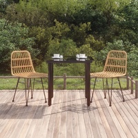 Garden Dining Set Poly Rattan